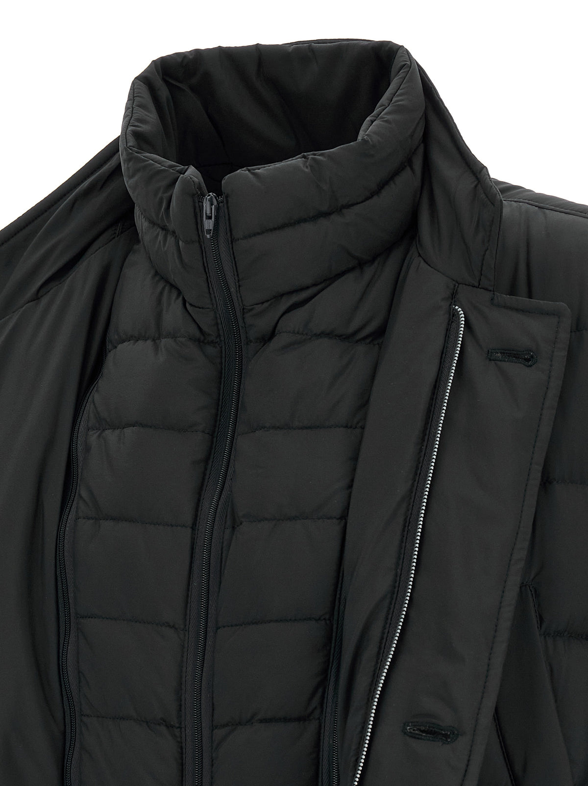 Puffer Jacket by Herno for men in nylon black features an on trend silhouette, showcasing refined water-resistant, windproof & insulated and a sophisticated for a truly on trend finish.