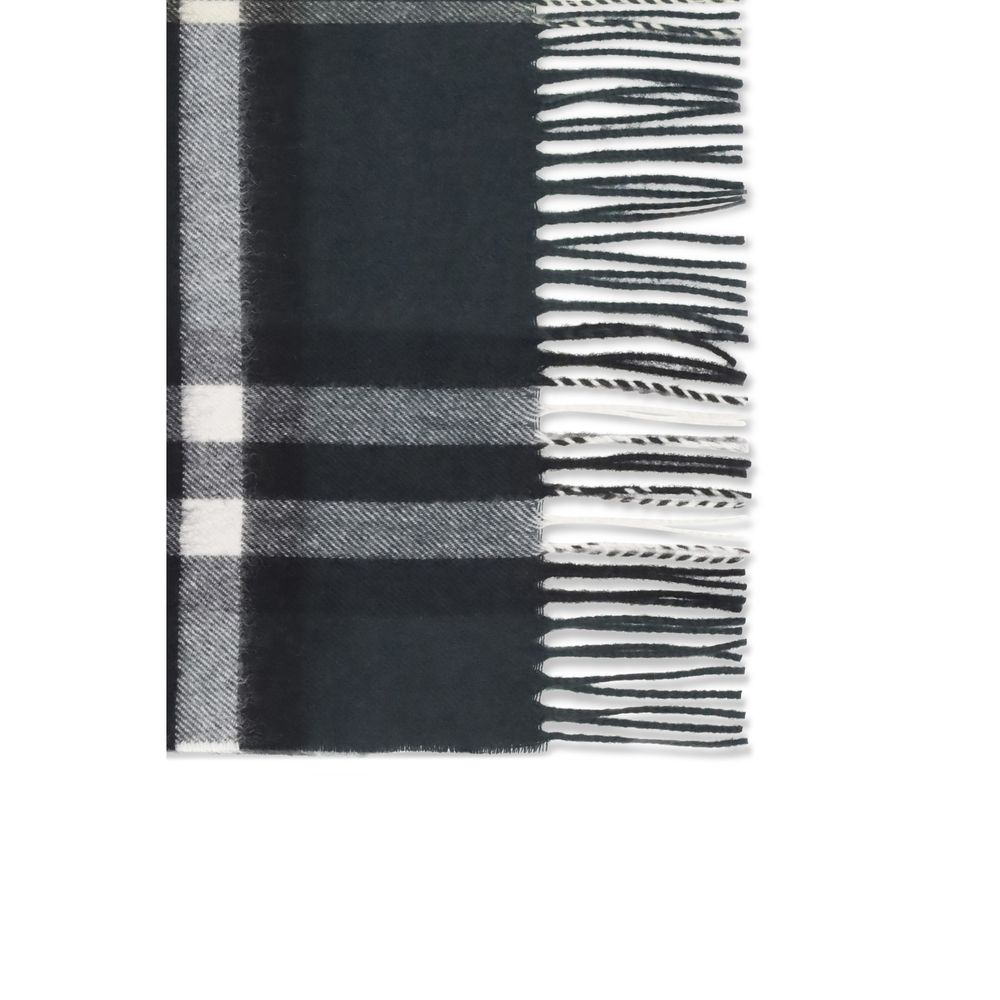 Burberry Cashmere Shawl Rectangular Scarf - Bicolour Patterned