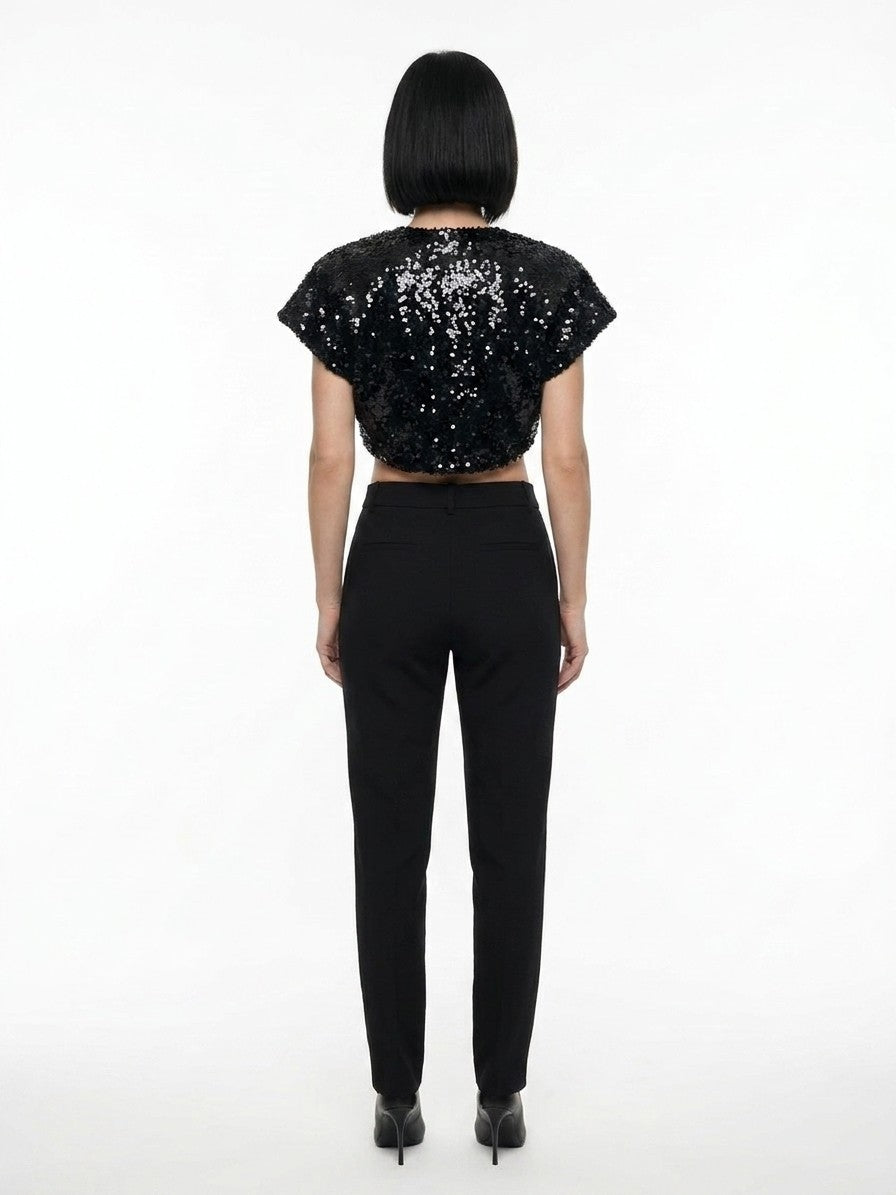 Dolce & Gabbana Black Polyester Biker Jacket