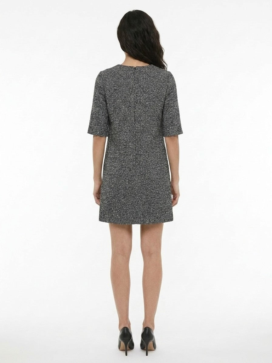 Dress by Dolce & Gabbana for women in cotton polyester & wool multicolor & patterned showcases a striking silhouette, elegantly detailed with a , refined , and a striking short for a striking finish.