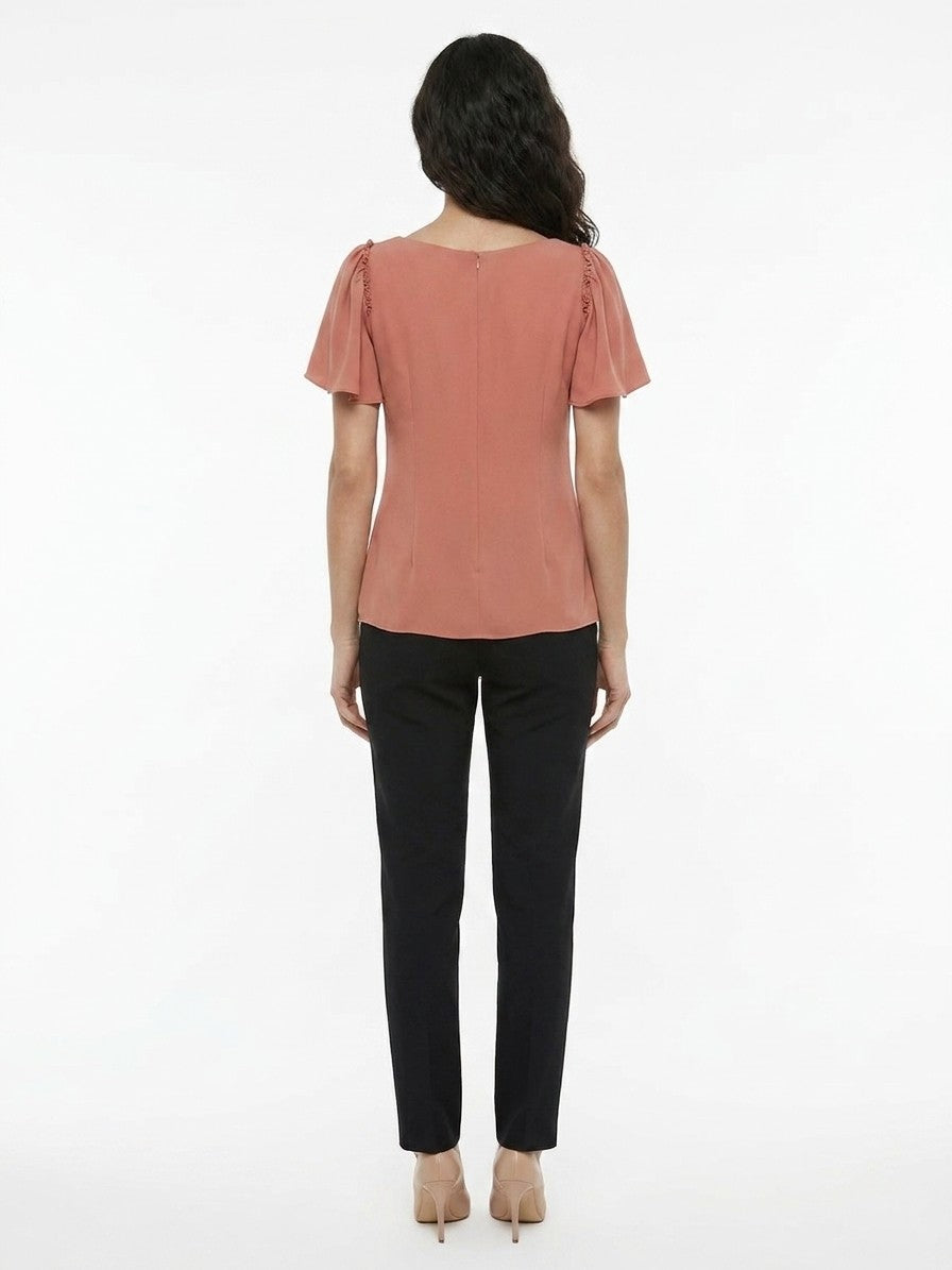 Blouse by Dolce & Gabbana for women in acetate elastane & viscose orange, featuring a nuanced and nuanced for a sophisticated finish.