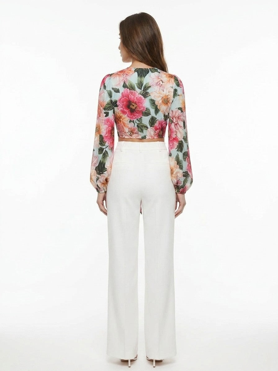 Shirt by Dolce & Gabbana for women in stretch viscose multicolor & patterned features an polished silhouette, showcasing a sophisticated and detail for a truly polished finish.