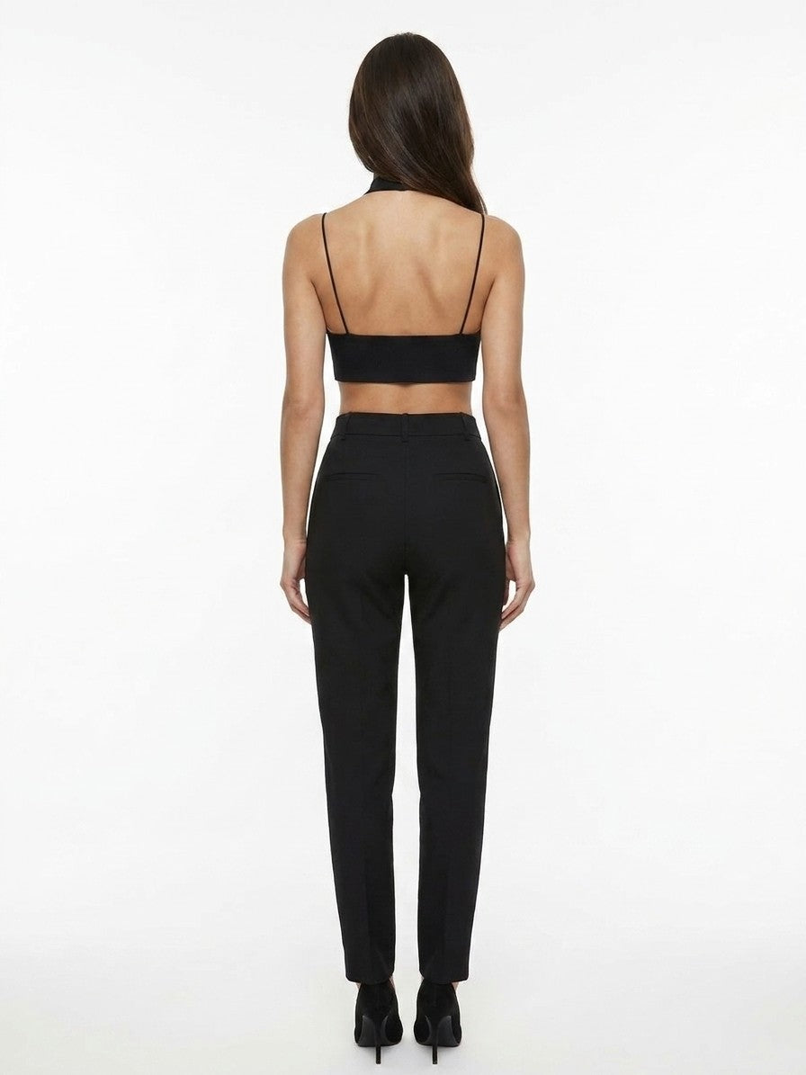 Dolce & Gabbana Black Elastane Skinny Pants