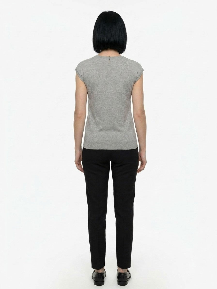 Dolce & Gabbana Gray Polyamide T-Shirt