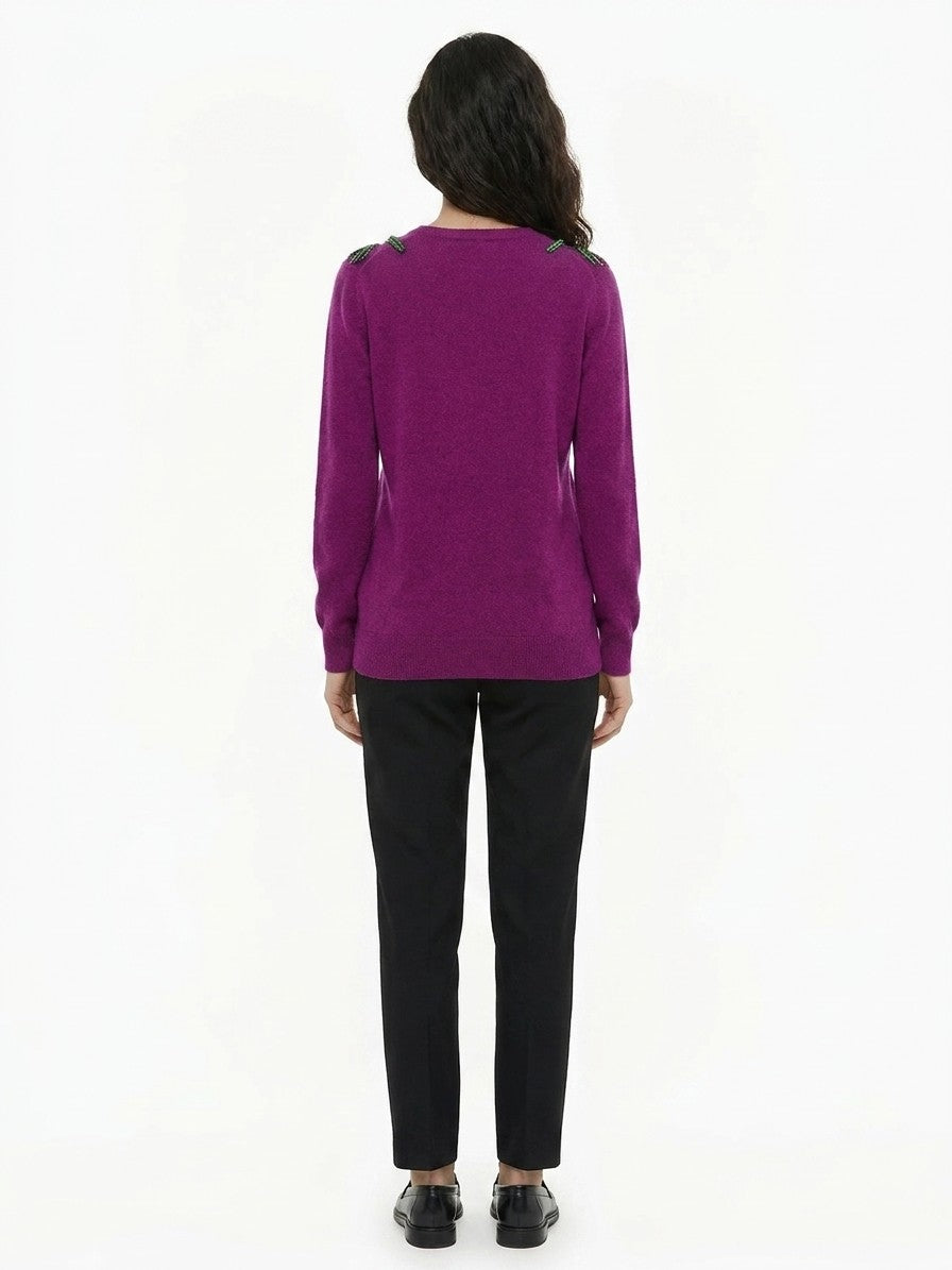Sweatshirt by Dolce & Gabbana for women in cashmere & polyamide pink features a unrivaled silhouette with a refined and unrivaled detailing for a sophisticated look.