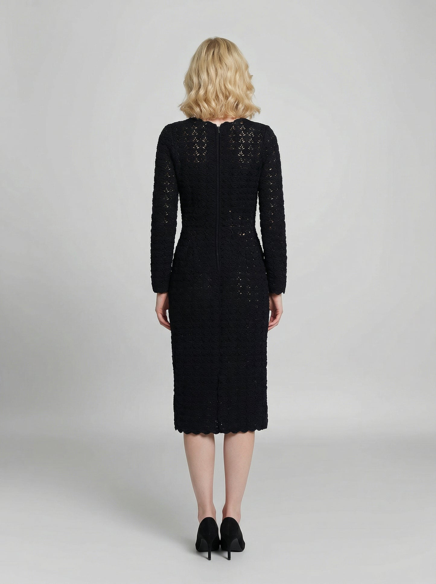 Dolce & Gabbana Black Cashmere Casual Dress
