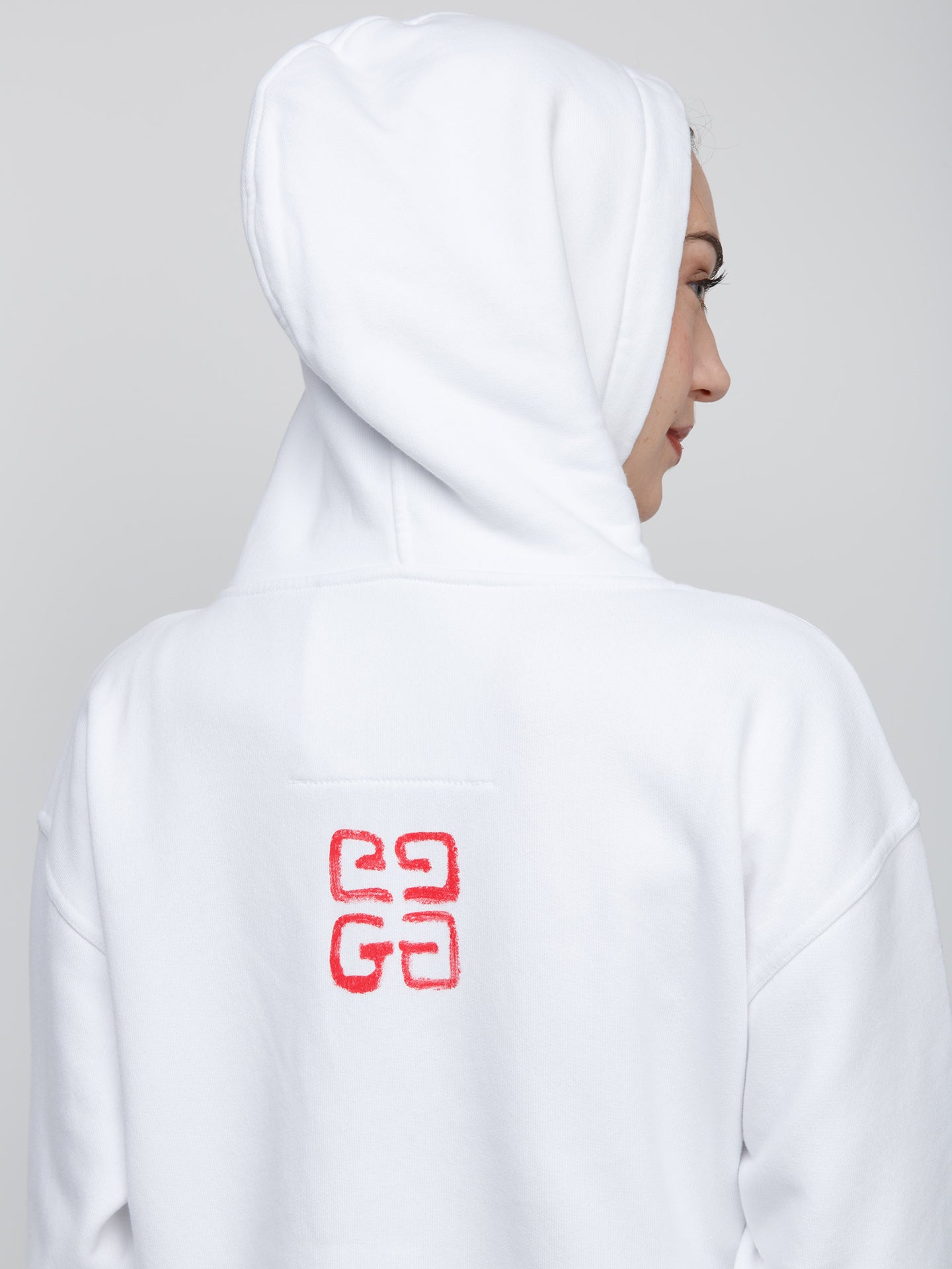 Givenchy White Cotton Hoodie