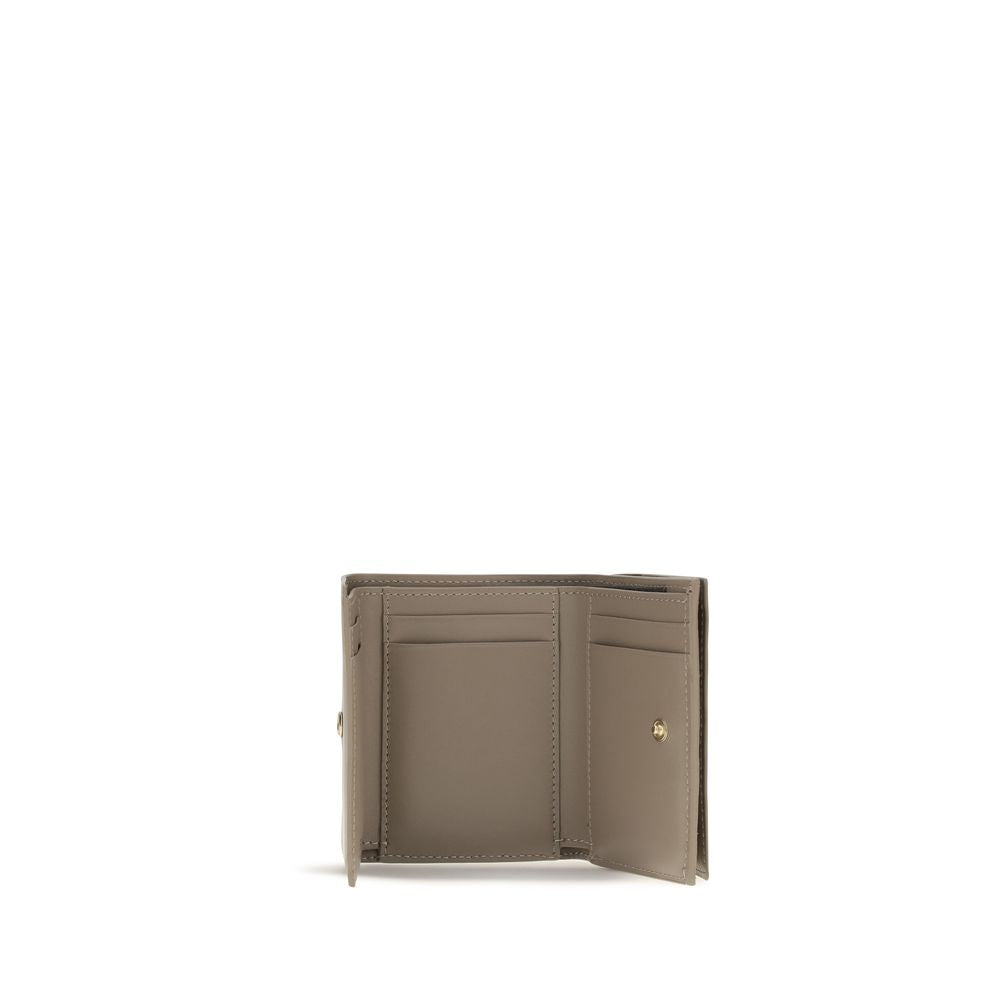 Fendi Bos Taurus Calfskin Leather Cardholder Wallet - Beige Gold Monogram