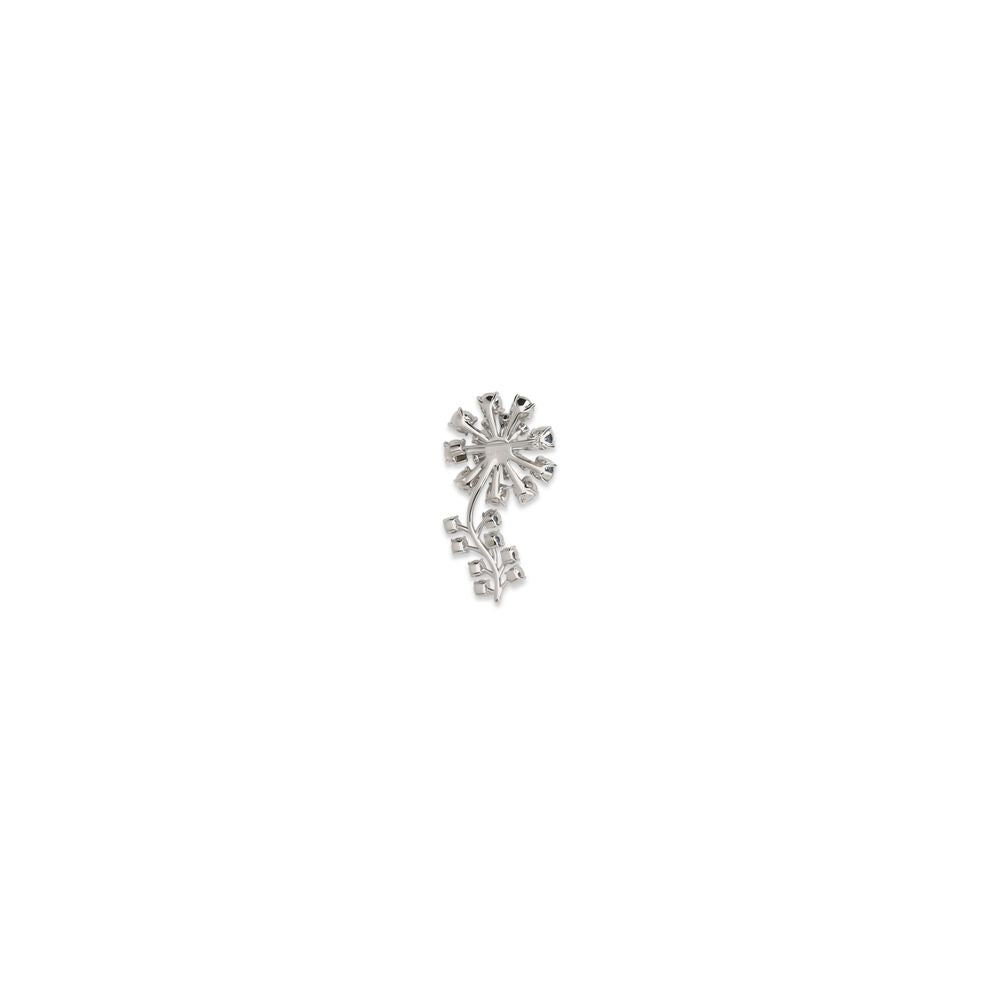 Self-Portrait Women's Silver Brass & Crystal Booche - Silver