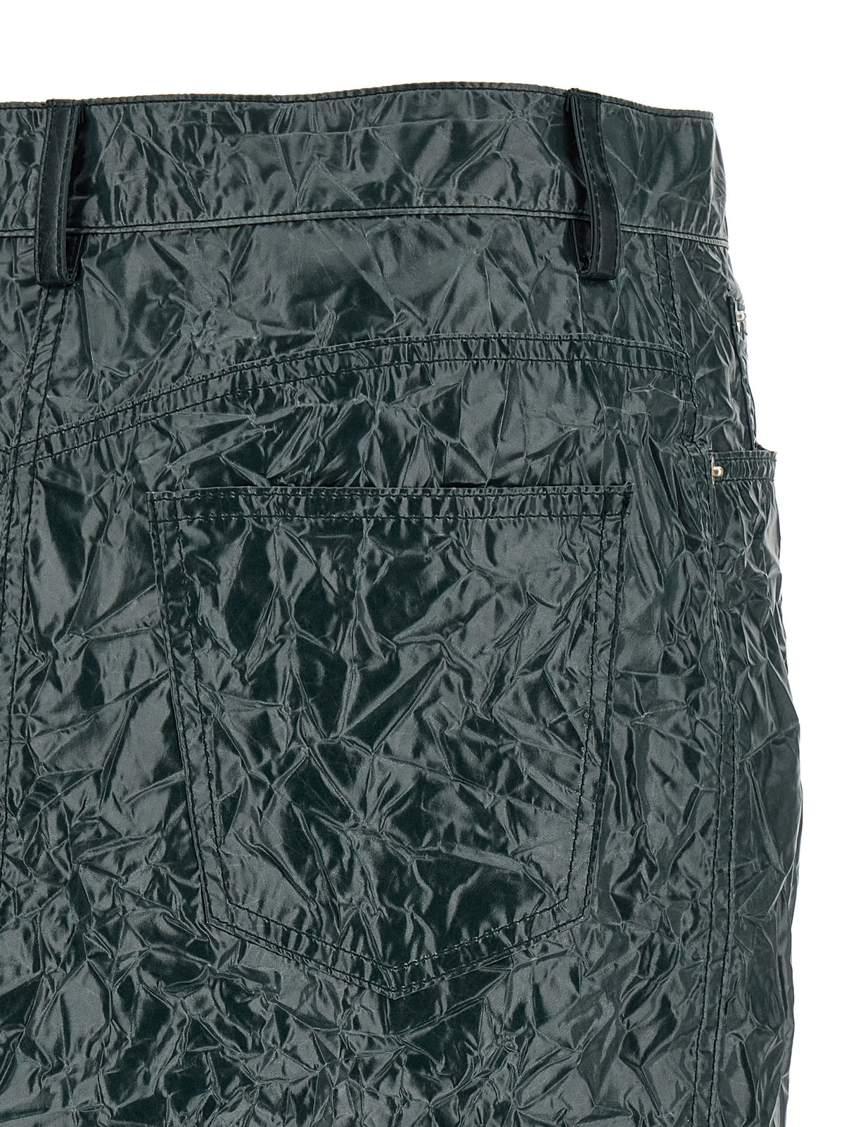 Skirt by Marni for women in polyester bicolour, green, silver & signature features a sublime silhouette, showcasing the sublime design of the Women's Polyester Midi Skirt in a sophisticated midi.