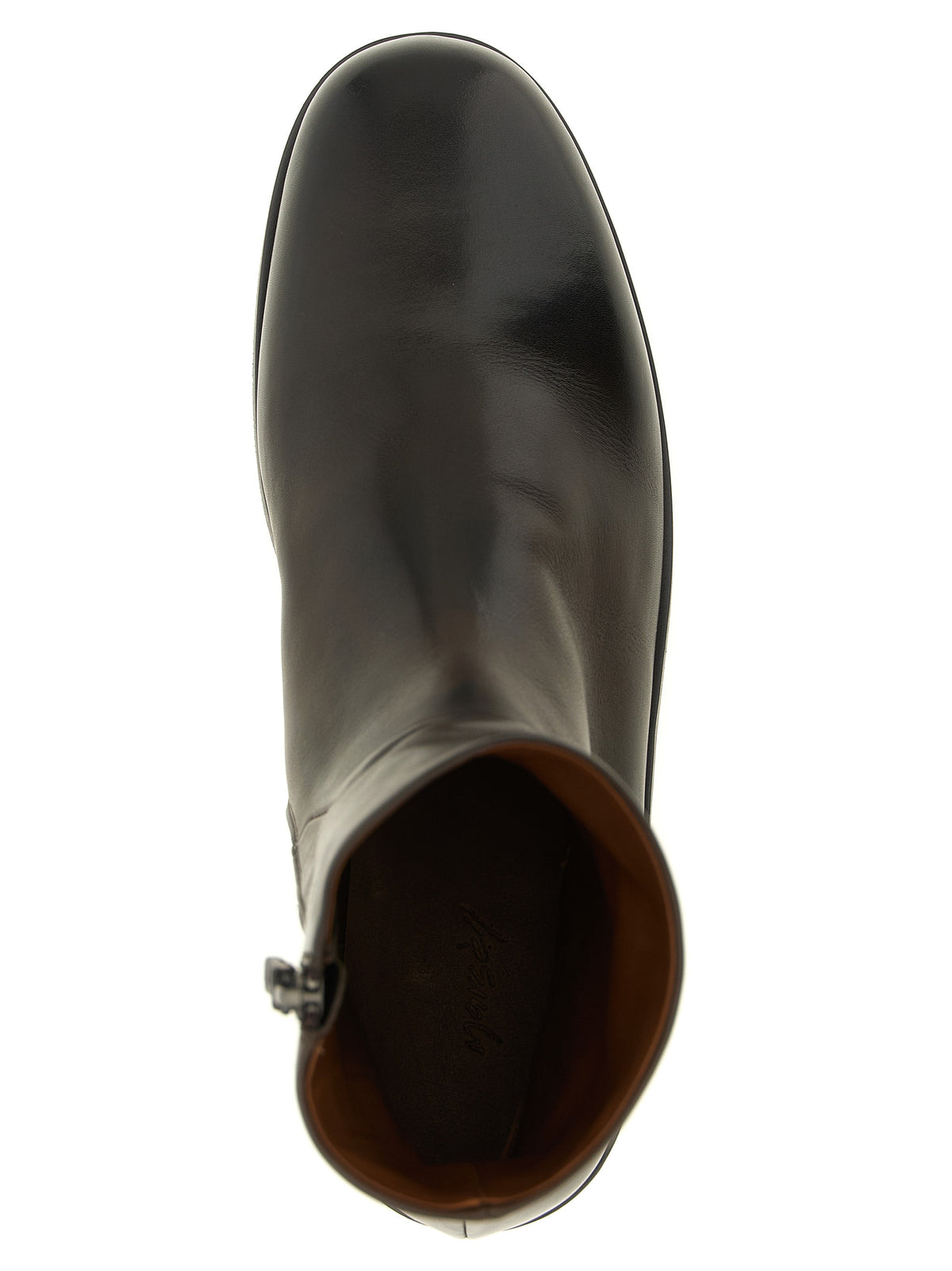 Marsell Men's Bos Taurus Calfskin Leather Ankle Boots - Brown