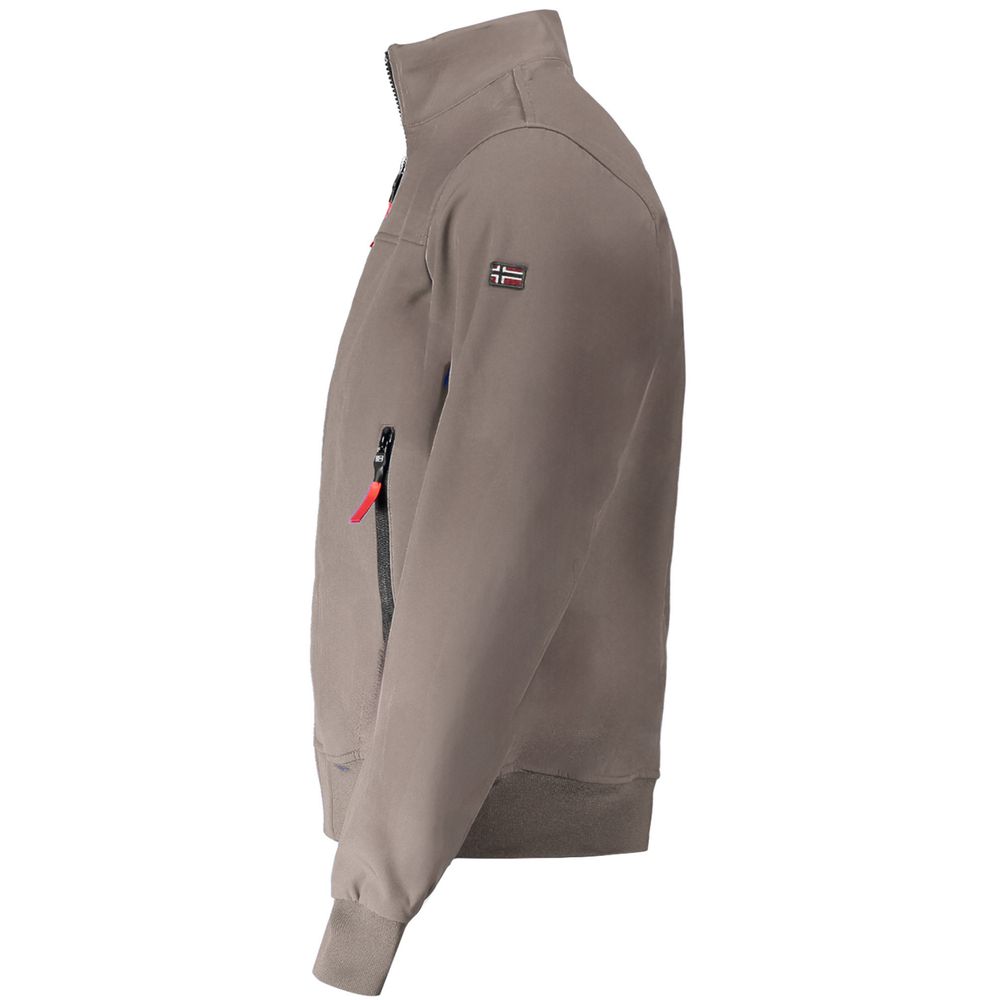 Norway 1963 Men's Softshell Stretch Polyester Jacket - Brown