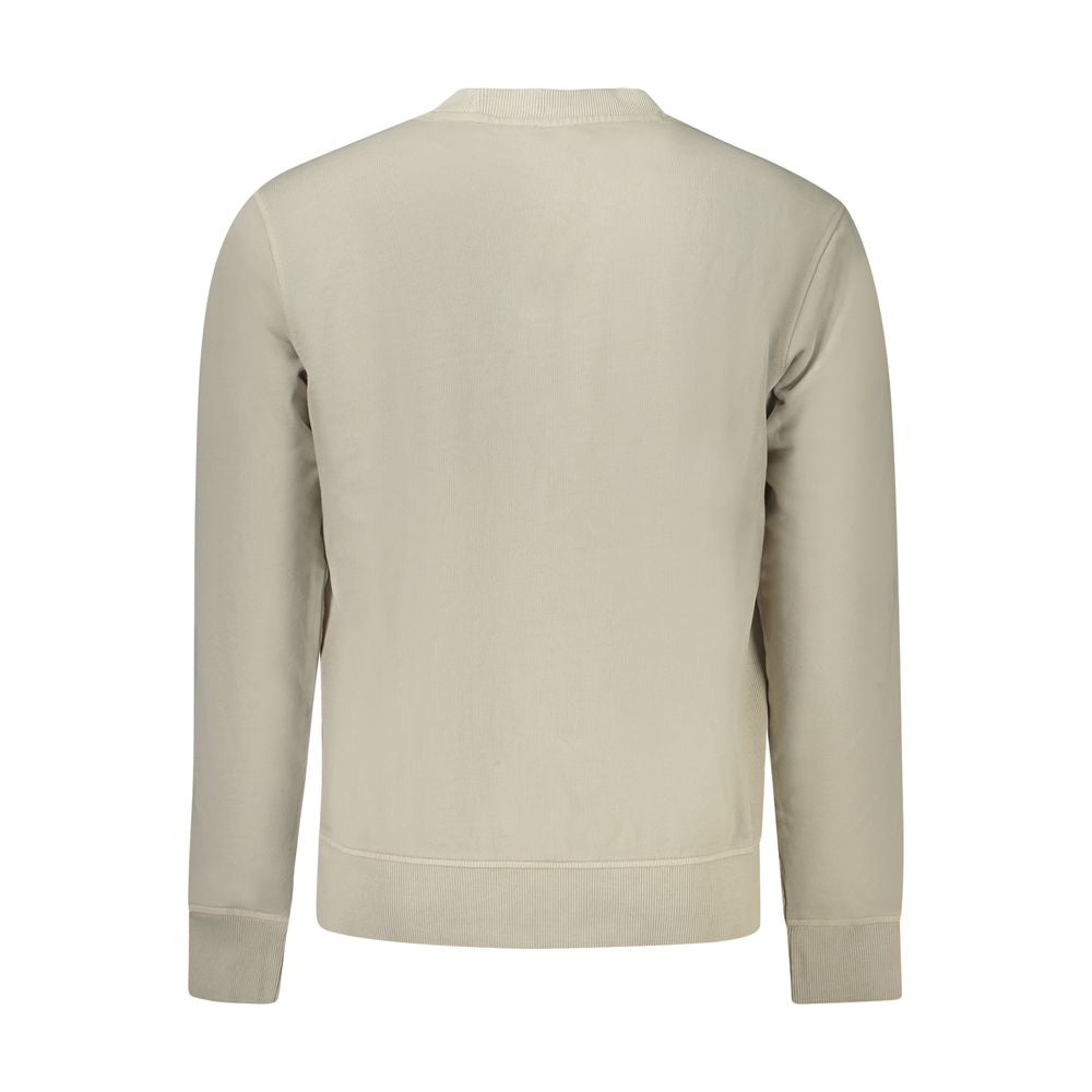 Hugo Boss Men's Crew Neck Cotton Sweatshirt - Beige