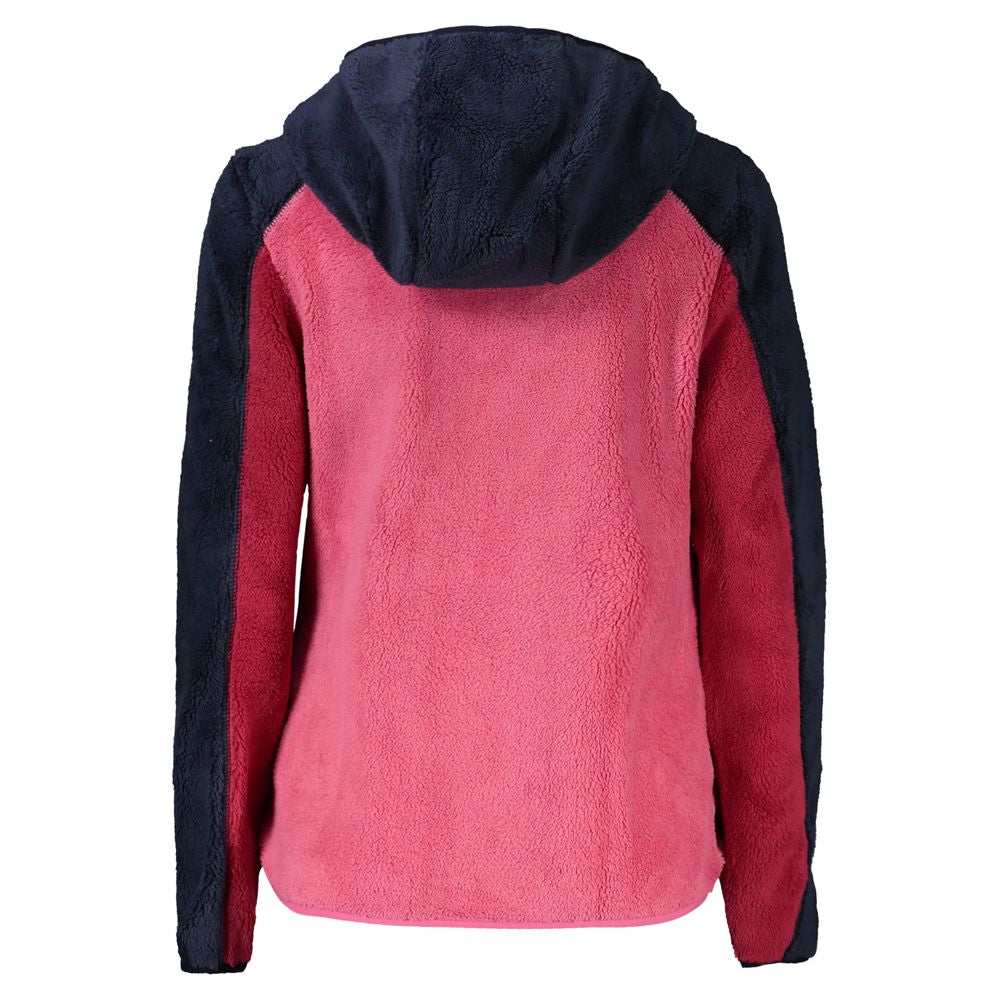 Hooded Jacket by Norway 1963 for women in viscose polyester & polyamide blue & pink showcases a enveloping silhouette, artfully detailed with a enveloping and premium pockets, hooded & windproof for a truly enveloping finish.