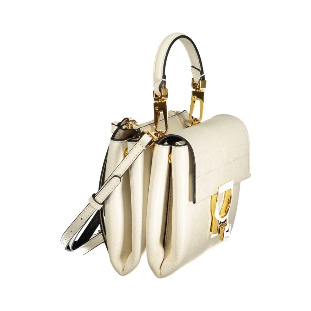 Coccinelle Arlettis Leather Handbag - White