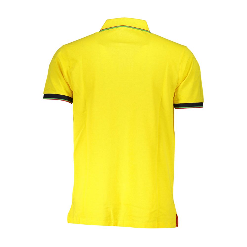 Polo Shirt by U.S. Grand Polo for men in cotton yellow features a eye catching silhouette, showcasing a refined and for a eye catching finish.