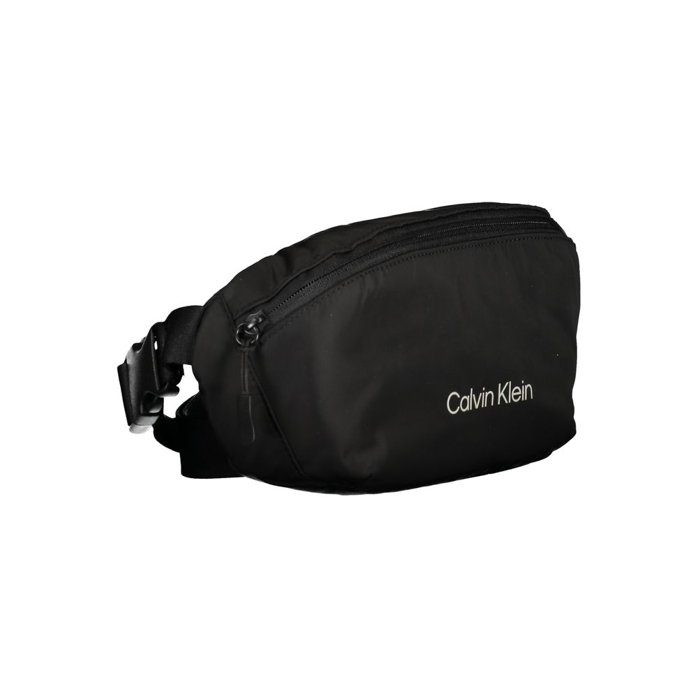 Calvin Klein Polyester Handbag - Black Print