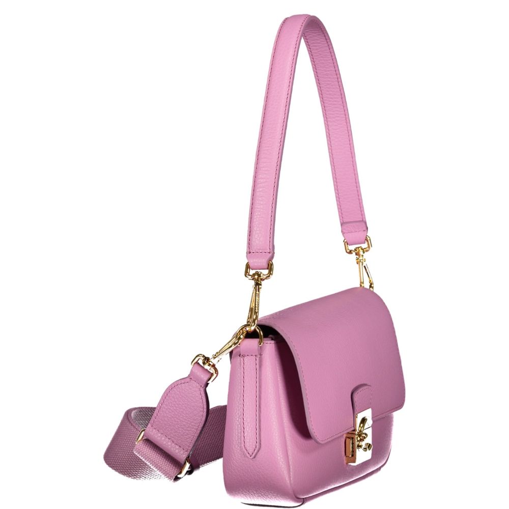 Coccinelle C Me Leather & Metallized Fiber Handbag - Purple
