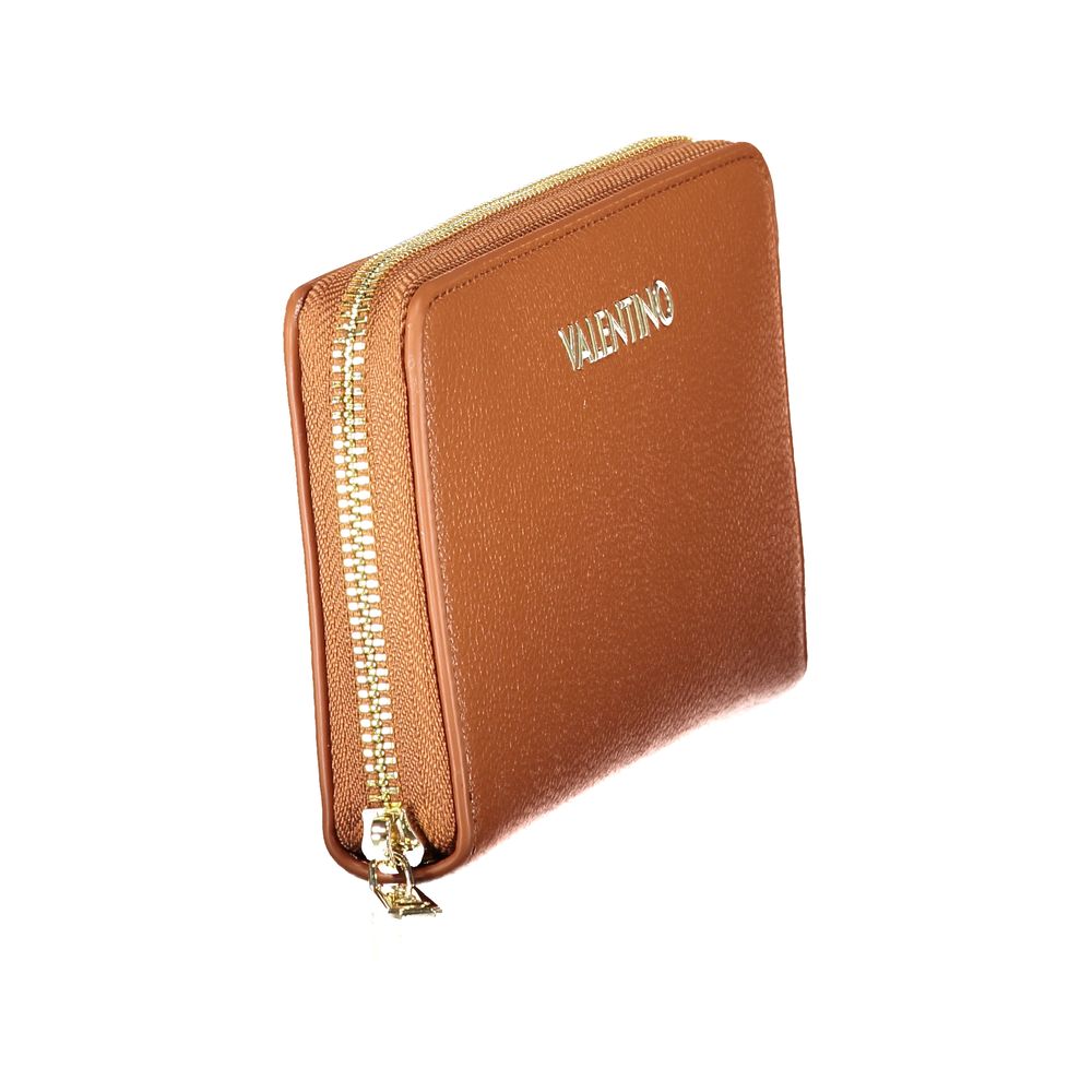 Mario Valentino Polyethylene Cardholder Wallet - Brown Signature