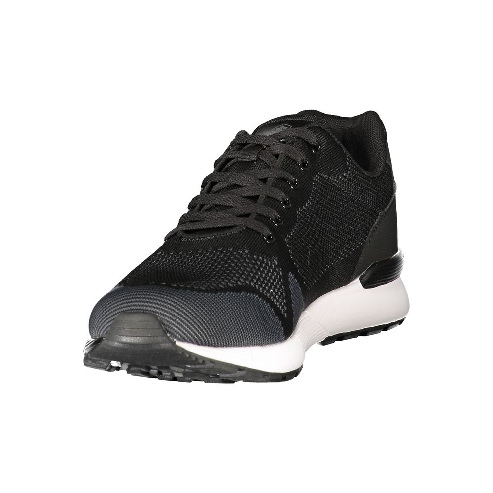 Athletic Sneakers by Lumberjack for men in polyester black & print features an timeless silhouette from the Men's Athletic Polyester Sneakers collection, showcasing a timeless athletic style for a timeless look.