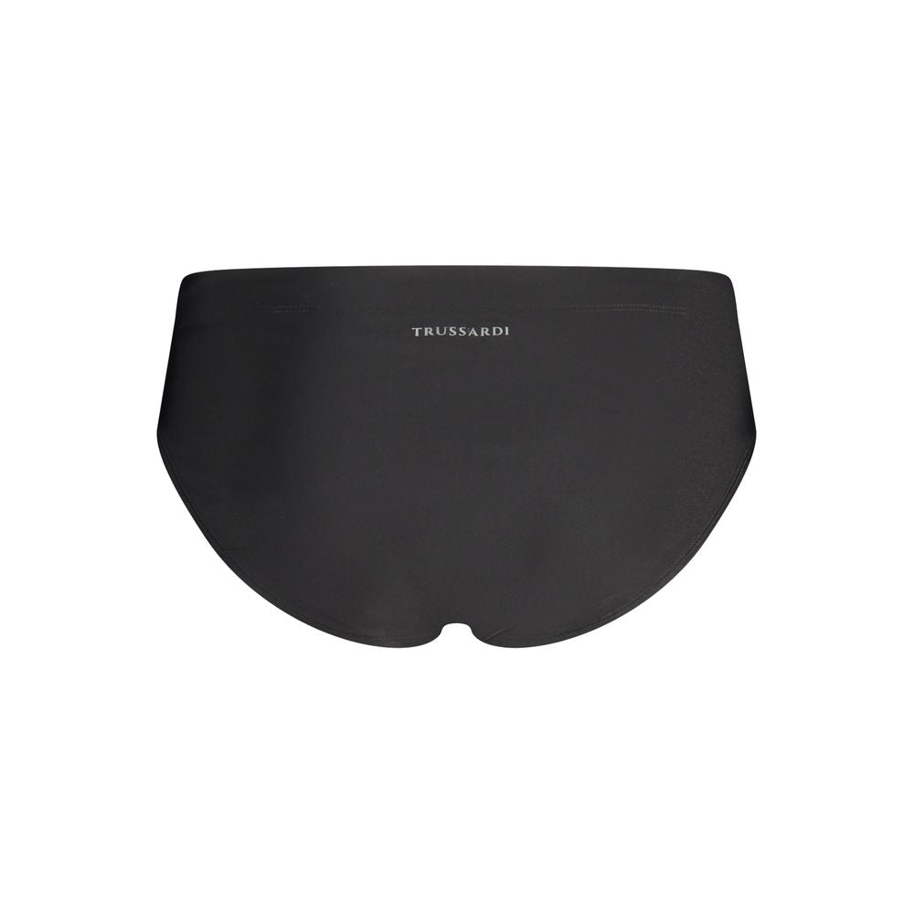 Swim Briefs by Trussardi for men in elastane black & print showcases a contemporary silhouette, expertly capturing the contemporary essence of the Men's Elastane Swim Briefs design with a refined and contemporary finish.