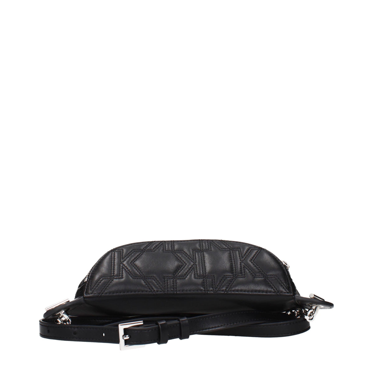 Backpack by Karl Lagerfeld for women in leather black showcases a urban-chic Leather Backpack design, featuring a secure with urban-chic and versatile backpack-strap.