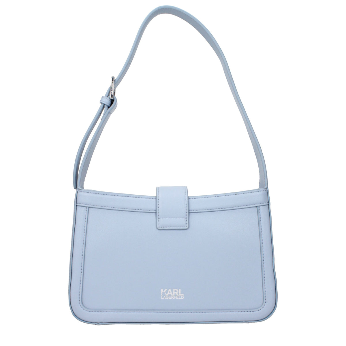 Shoulder Bag by Karl Lagerfeld for women in leather light-blue features a enviable silhouette, showcasing a secure , ample , and enviable shoulder-strap for a enviable finish.