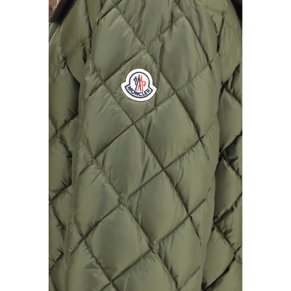 Moncler Men's Quilted Down Goose Reversible Polyamide Velvet & Goose-Down Hooded Puffer Jacket - Multicolor