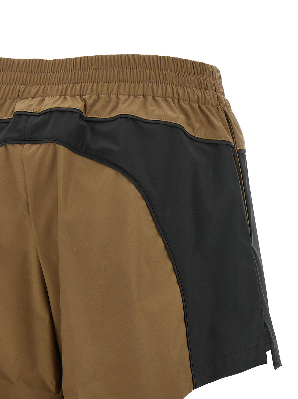 Balenciaga Women's Relaxed Fit Mid Rise Polyester Bermuda Shorts - Brown