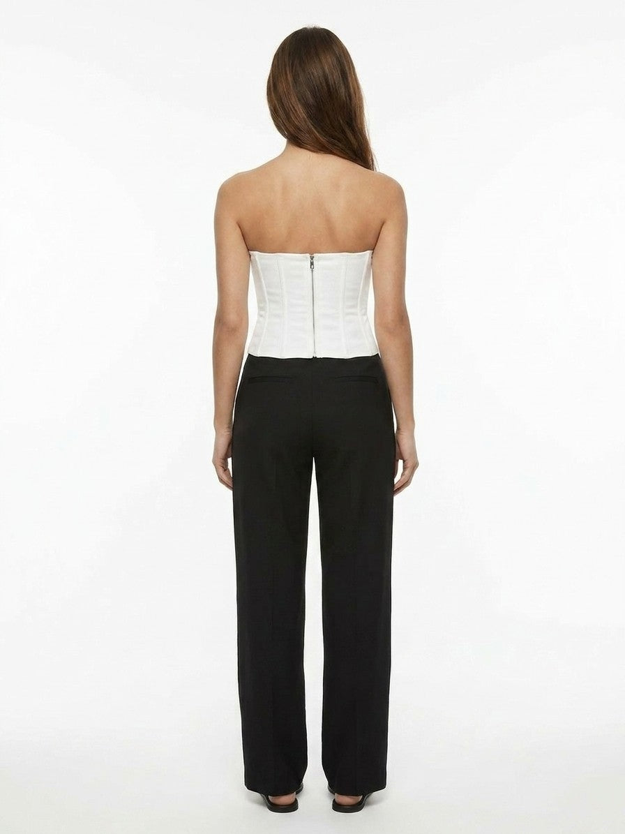 Dolce & Gabbana White Cotton Corset