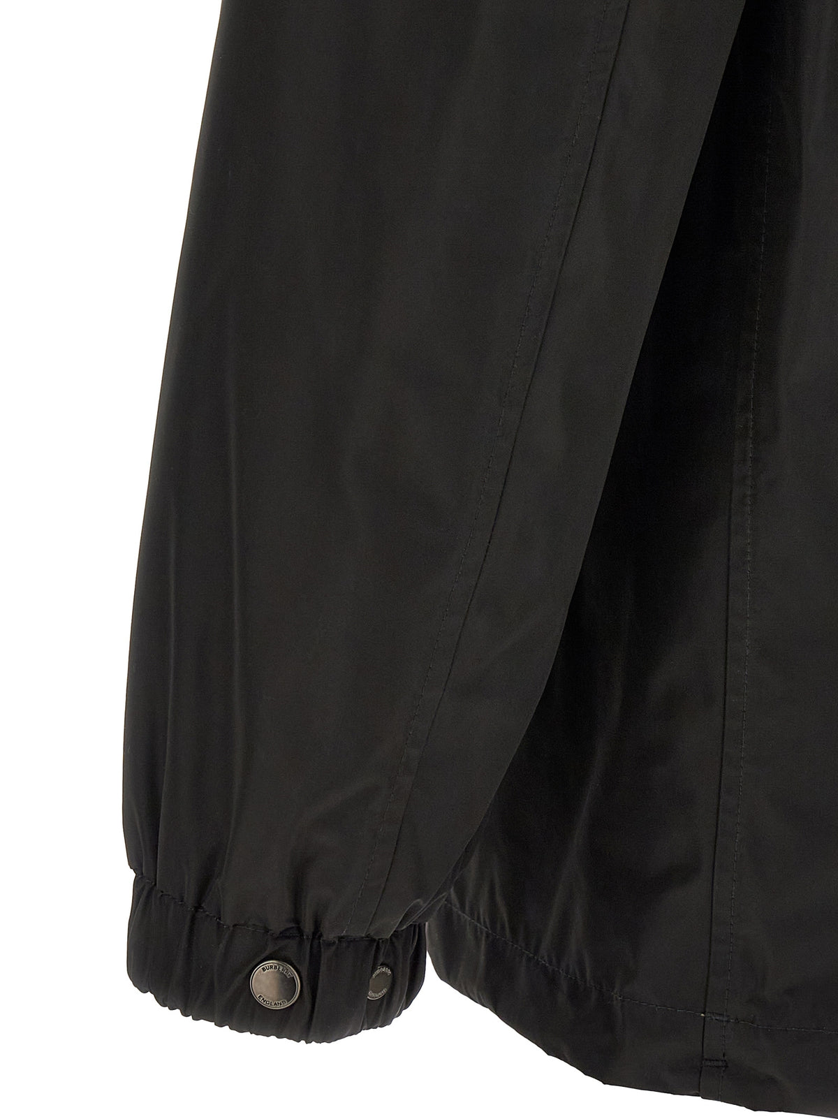 Hooded Overcoat by Burberry for men in polyester black & print features a contemporary silhouette showcasing a contemporary and refined pockets & hooded for a sophisticated finish.