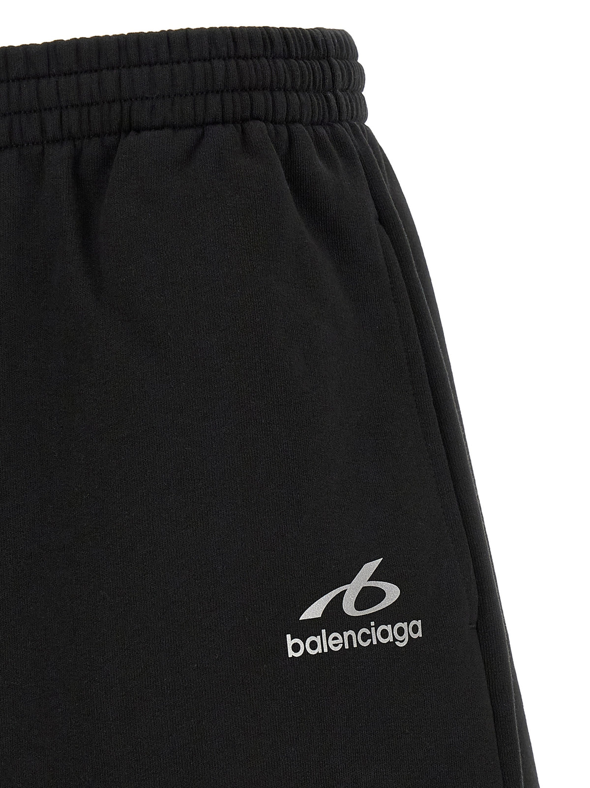 Bermuda Shorts by Balenciaga for men in cotton black presents a contemporary silhouette, showcasing a contemporary relaxed-fit with a refined short and elegant .