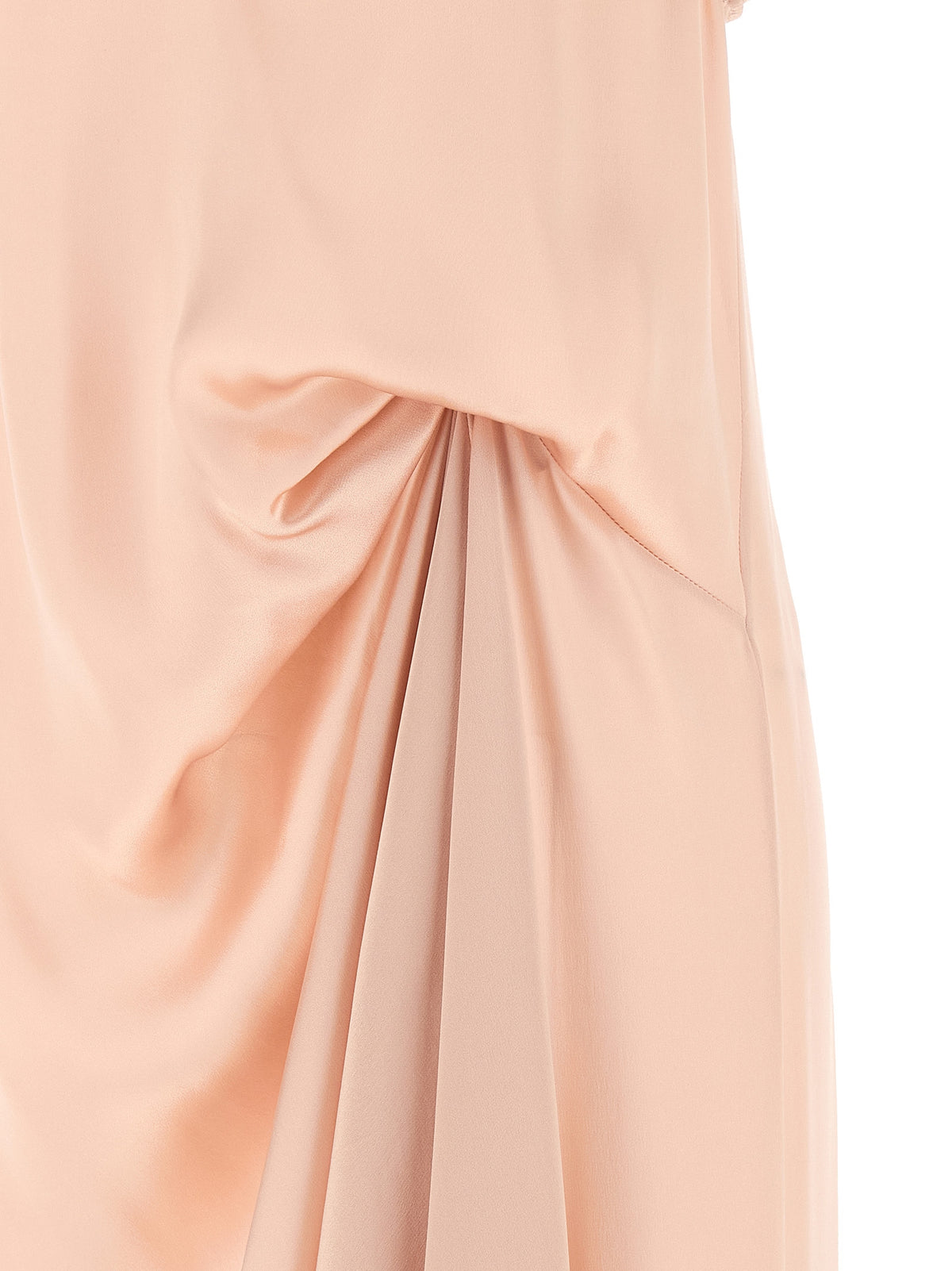 Dress by Maison Margiela for women in acetate lace & silk multicolor, pink, white & signature features an magnificent silhouette, artfully detailed with a magnificent and that flows into an magnificent midi.