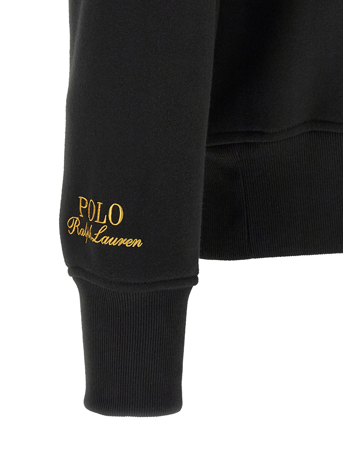 Polo Ralph Lauren Pony Men's Polyester Cotton Twill Sweatshirt - Black Gold Monogram