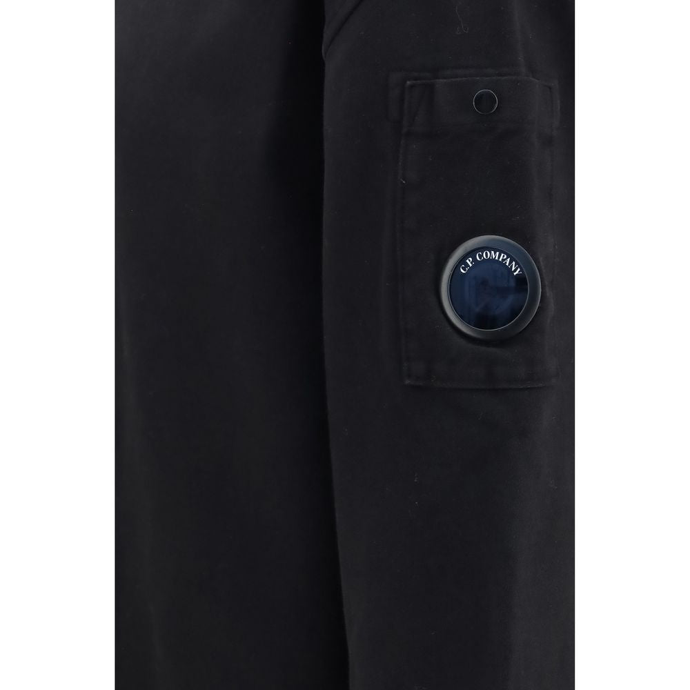 C.P. Company Men's Regular Fit Cotton Sweatshirt - Black