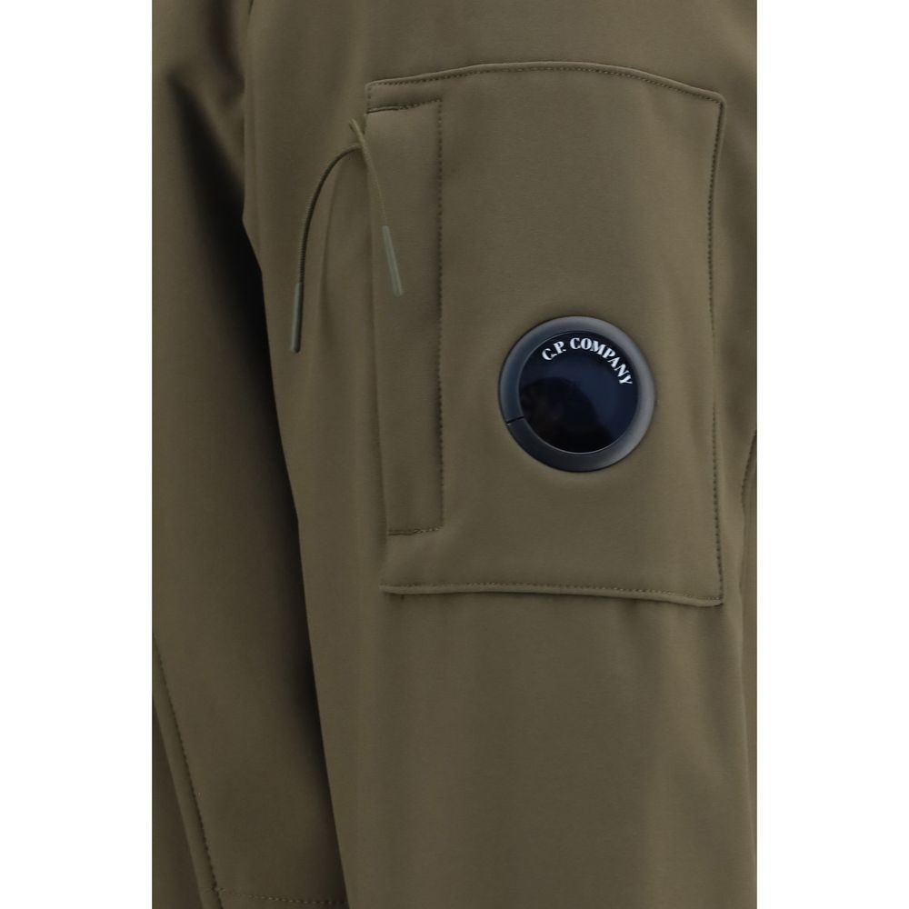 C.P. Company Men's Padded Thermal Softshell Polyamide & Polyester Hooded Parka - Bicolour