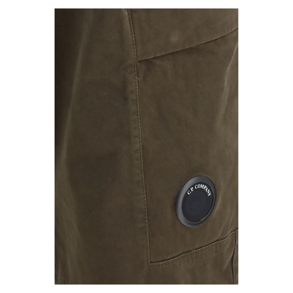 C.P. Company Men's Regular Fit Cotton Satin Cargo Pants - Bicolour
