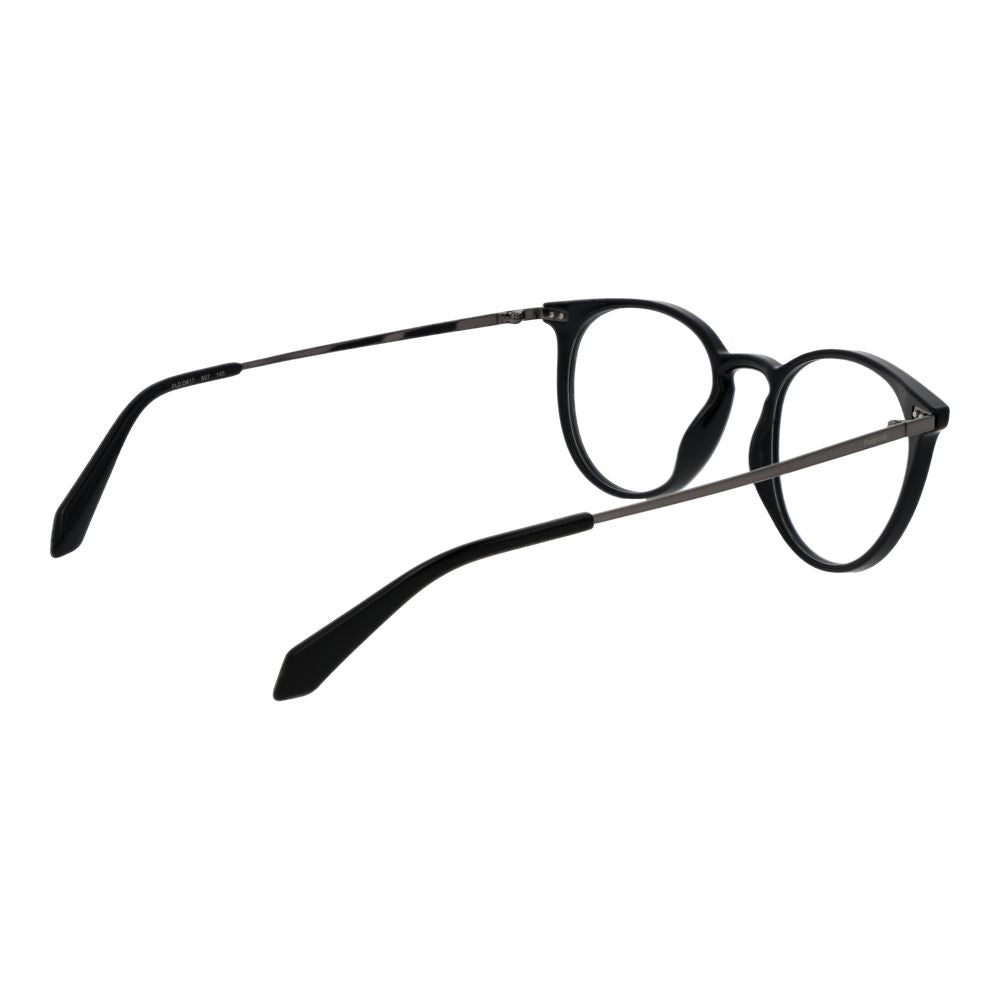 Eyeglasses Frames by Polaroid for men in polyamide black features an refined silhouette, showcasing a sophisticated black coloured frame and refined full-frame frame design for a refined look.