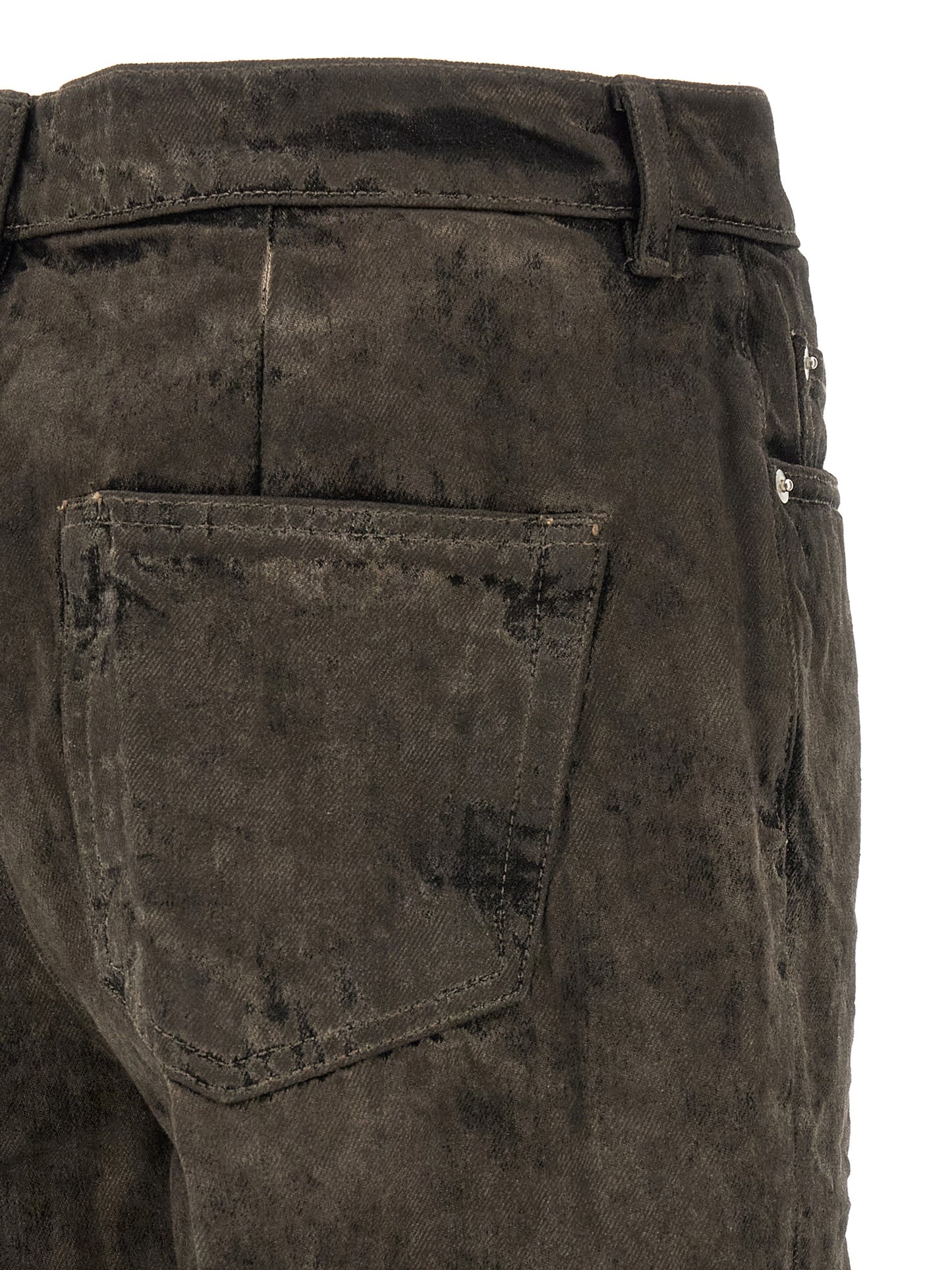 Rick Owens Gray Cotton Bermuda Shorts