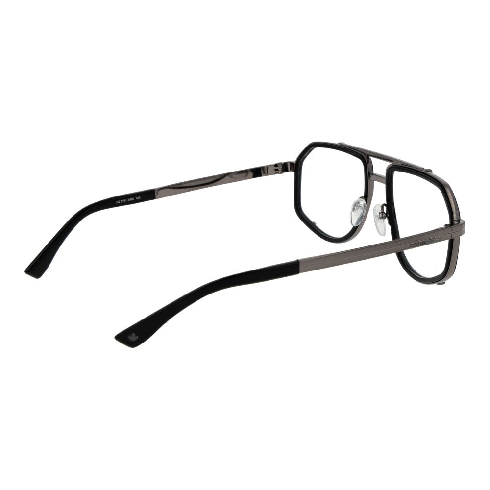 Dsquared² Black Metal Glasses (Frames)