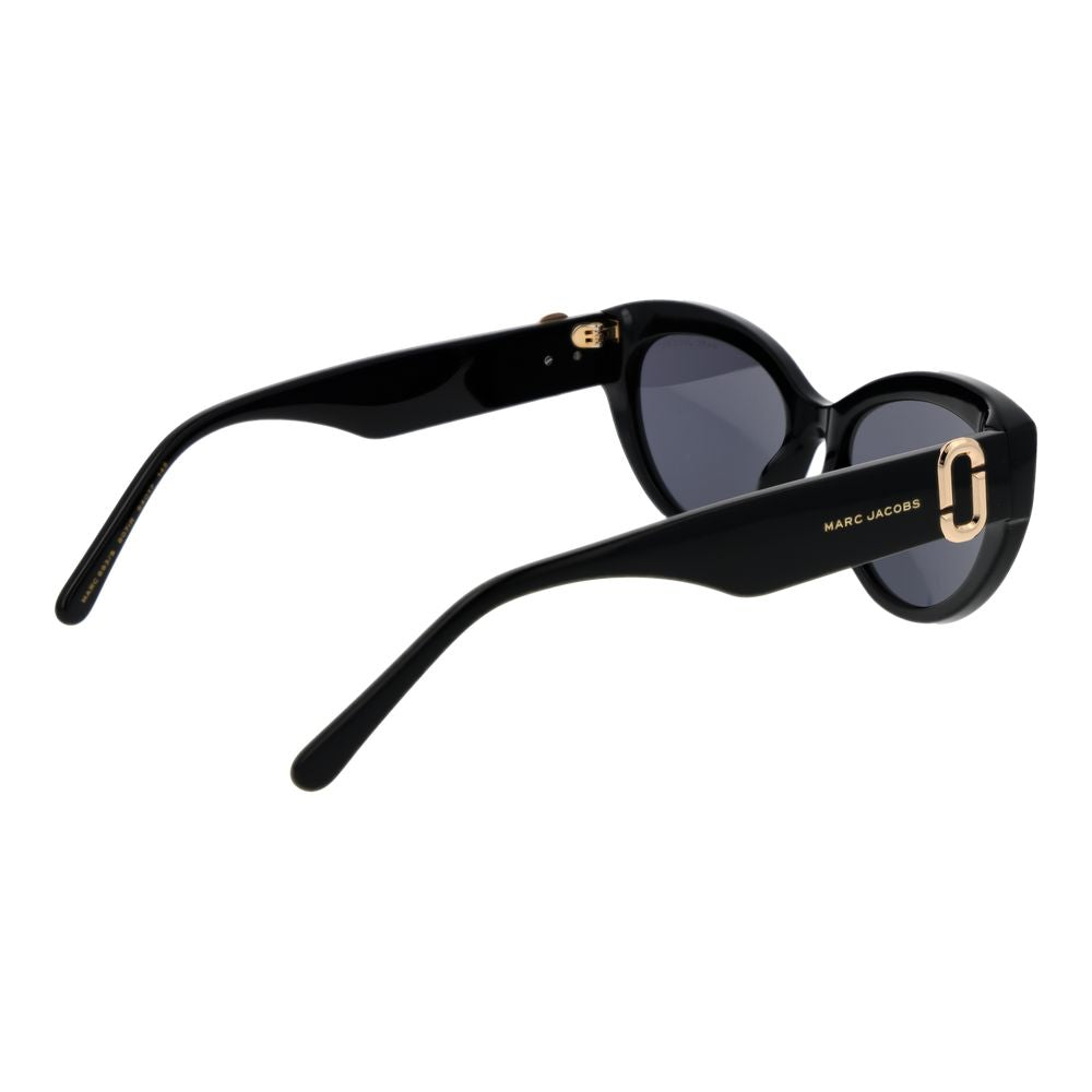 Marc Jacobs Cat Eye Non Polarized Dark Tint Acetate Sunglasses - Black