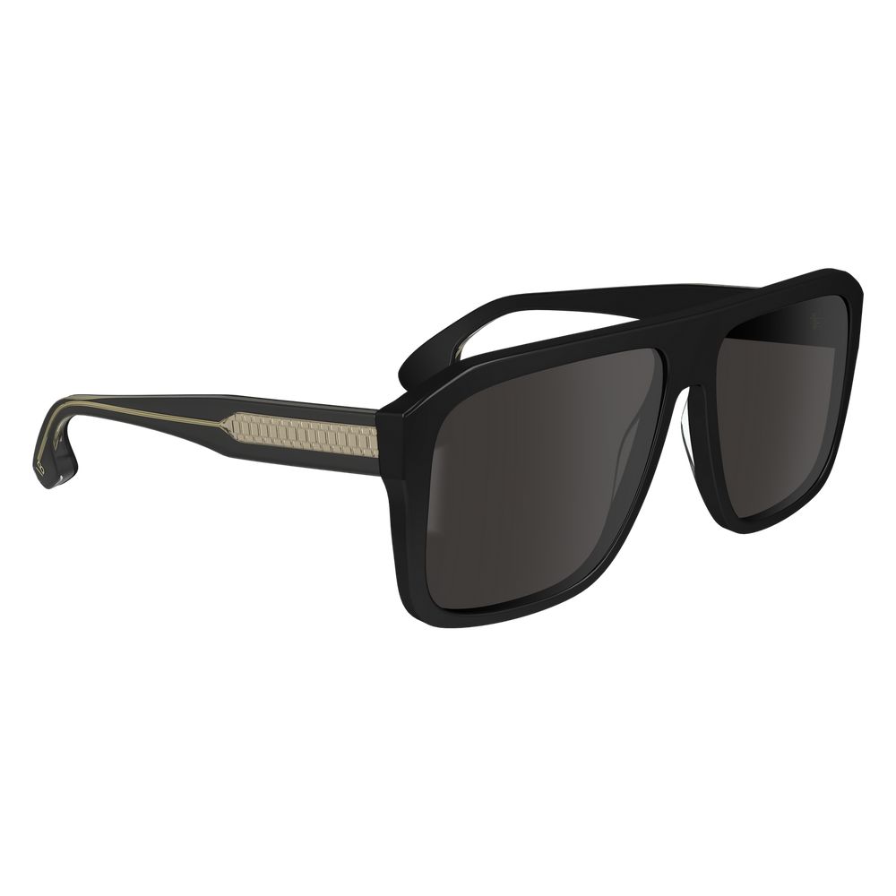 Sunglasses by Victoria Beckham for women in plastic and black presents a enviable silhouette, featuring black coloured frame and aviator full-rim frame design with non-polarized category-3-dark-tint lens for a enviable look.