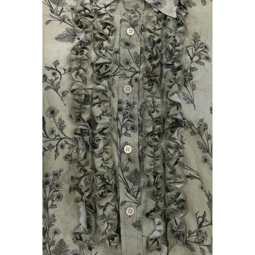 Blouse by R13 for women in polyamide viscose bicolour, patterned & floral showcases a sharp silhouette, elegantly detailed with a sharp and sharp .
