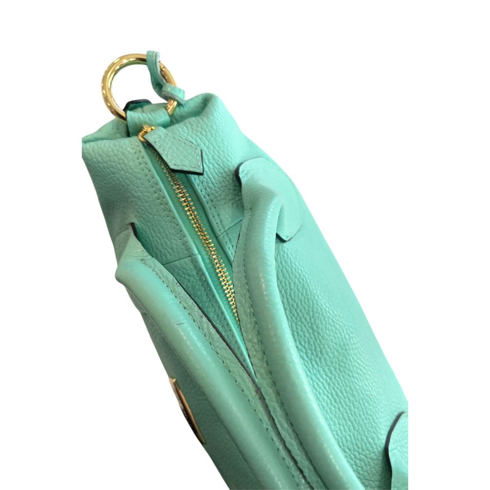 Baldinini Trend Cowhide Leather Handbag - Turquoise
