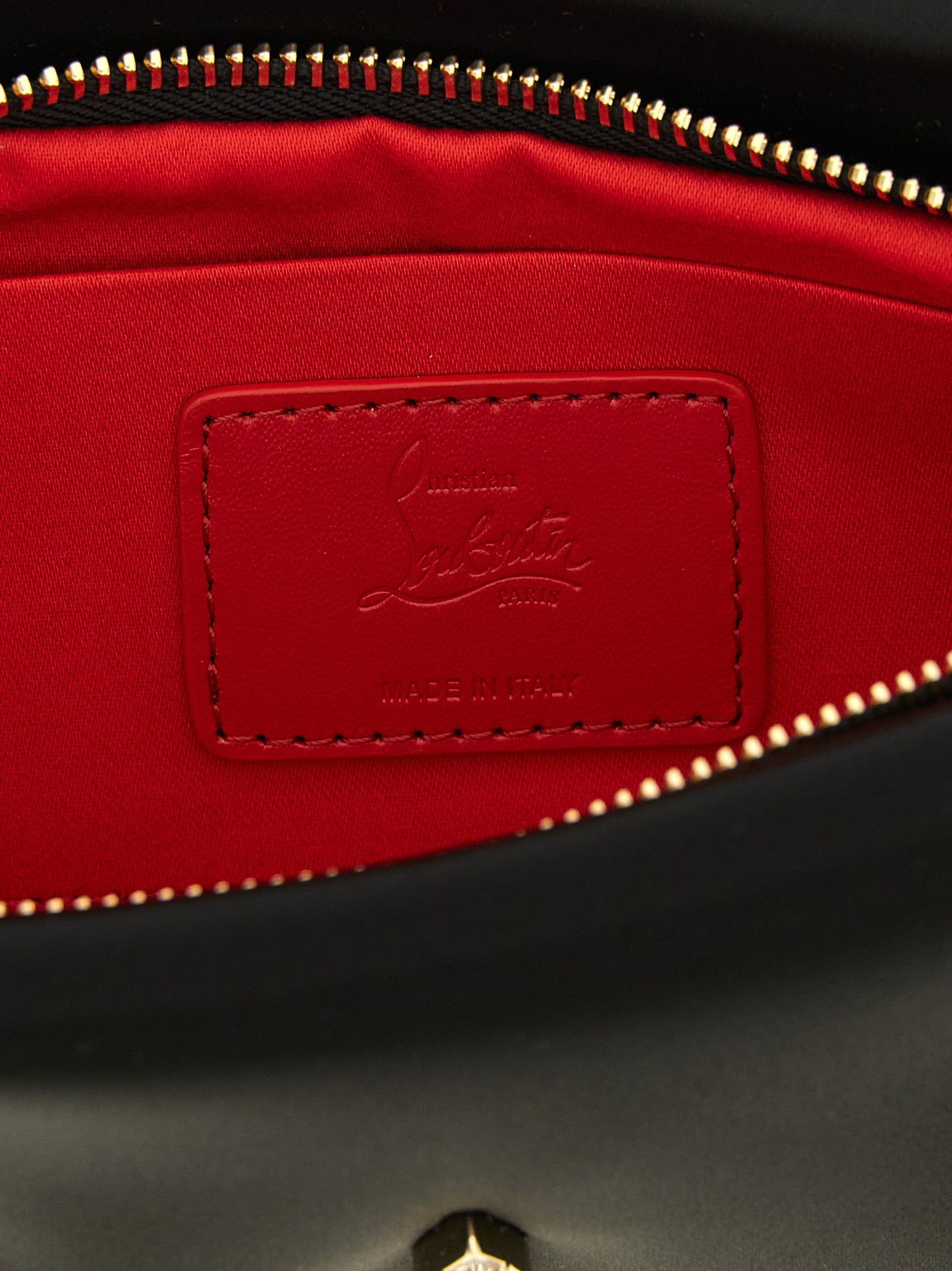 Christian Louboutin Black Elastane Clutch Bag