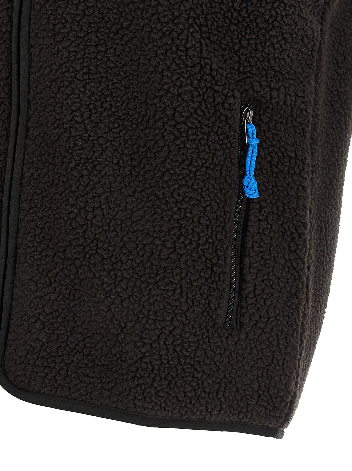 PATAGONIA Men's Fleeced Polyester Vest - Black Blue