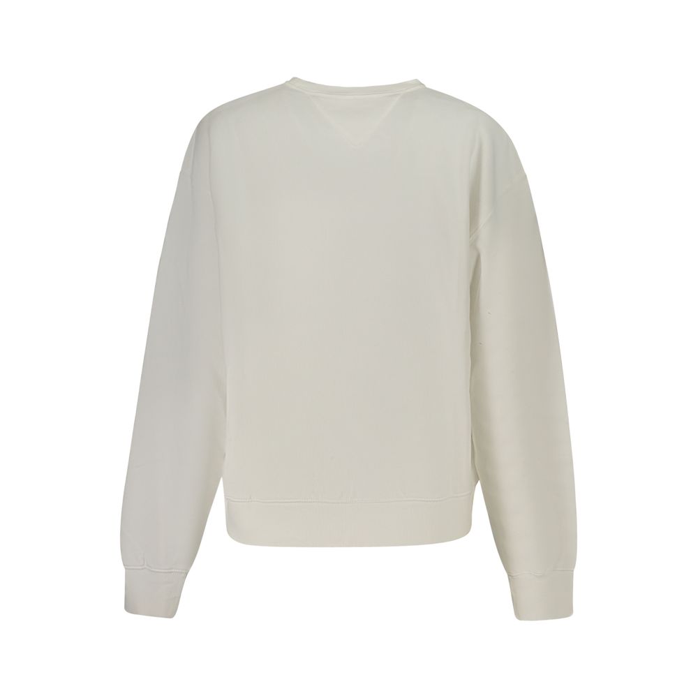 Tommy Hilfiger Women's Crew Neck Cotton Polyester Sweatshirt - White