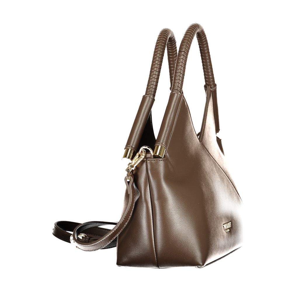 Tote Handbag by Twinset for women in polyethylene brown presents a ornamental silhouette, showcasing a secure zipper, ample internal-pockets, and versatile shoulder-strap, adjustable-strap & handle for a ornamental finish.