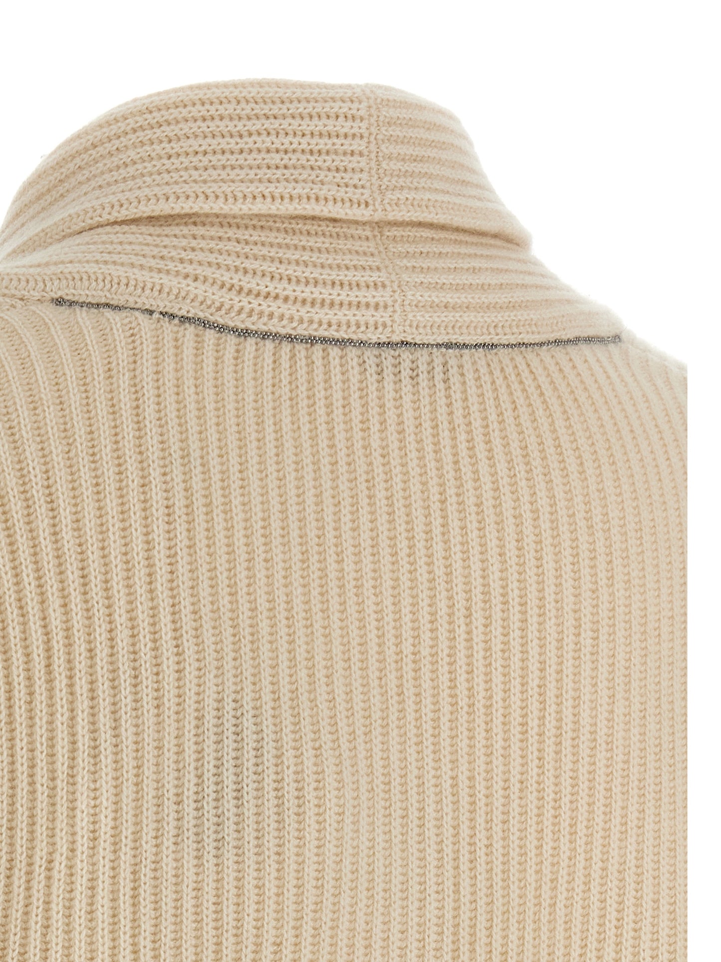 Brunello Cucinelli Beige Cashmere Cardigan