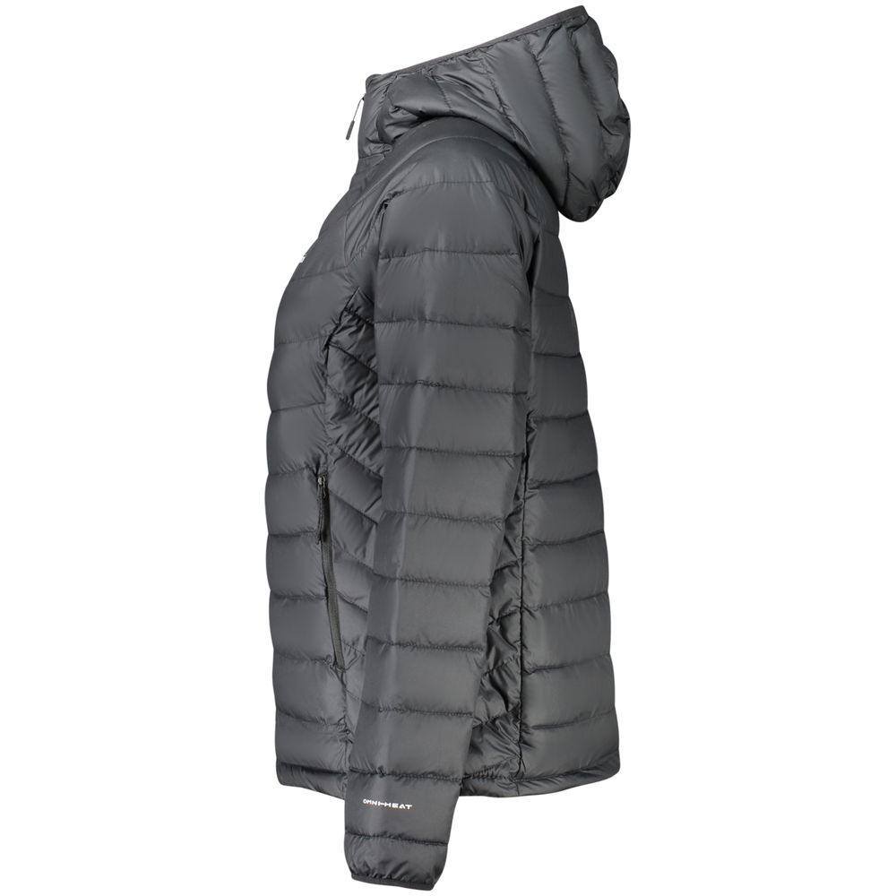 Hooded Overcoat by Columbia for women in polyester black, signature-print & print features an satoral silhouette, showcasing a sophisticated and satoral thermal, pockets & hooded for a premium, timeless look.
